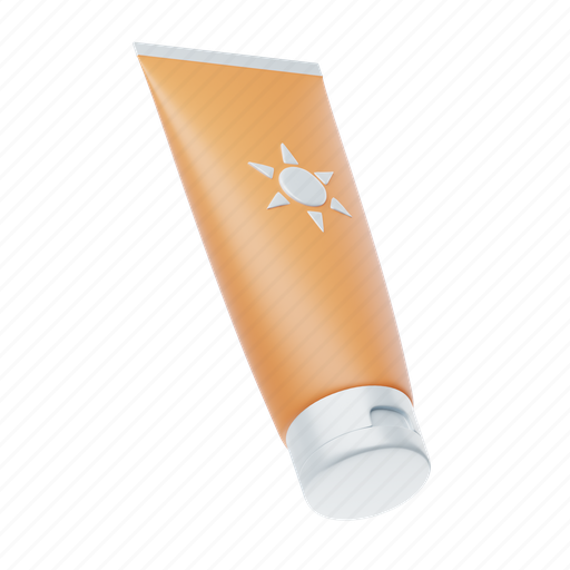 Sunscreen, sunblock, cream, beauty, lotion 3D illustration - Download on Iconfinder