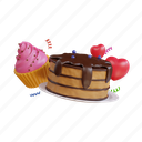 food, dessert, cake, cupcake, pastry, donut, cafe, tasty, strawberry 