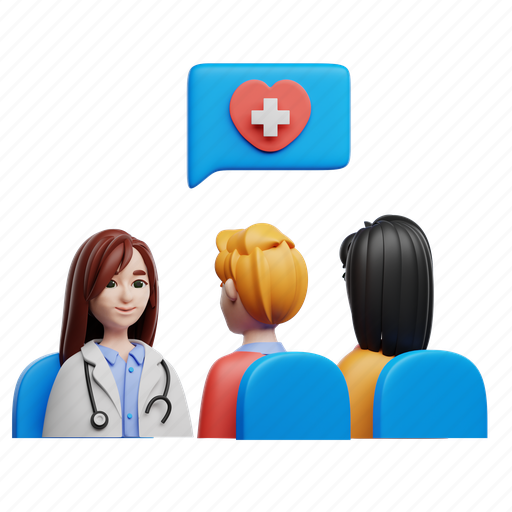 Group, therapy, theraphy, wellbeing, mental health, psychology, rehabilitation 3D illustration - Download on Iconfinder