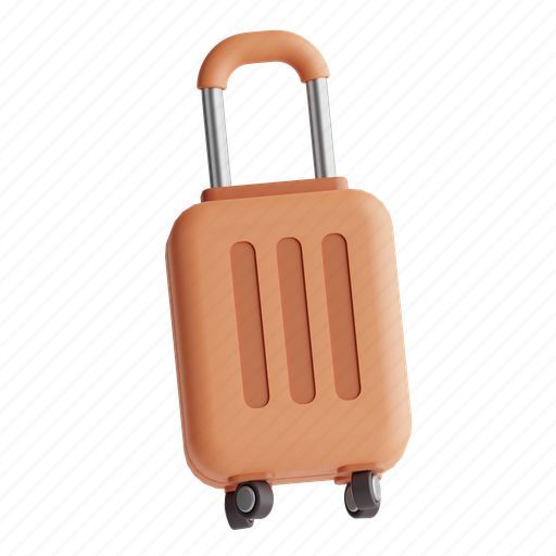 Suitcase, travel gear, packing, luggage, storage 3D illustration - Download on Iconfinder