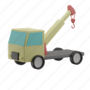 tow, truck, construction, vehicle, travel, trip, transportation