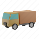truck, delivery, cargo, vehicle, travel, trip, transportation