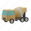 concrete, truck, construction, vehicle, travel, trip, transportation 