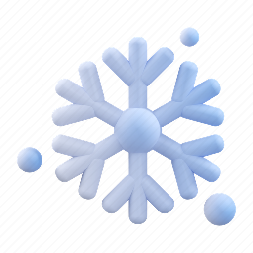 Snowflake, snow, snowy, snowfall, cold, ice, weather 3D illustration - Download on Iconfinder