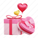 wedding, gift, heart, valentines, love, valentine, romance