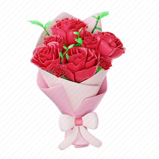 Bouquet, roses, flower, romantic, decoration, floral icon - Download on Iconfinder