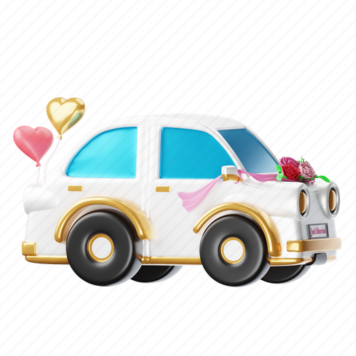Wedding, car, love, heart, romance, automobile, transport icon - Download on Iconfinder