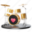 band, drum set, instrument, music, drum, percussion, musical 
