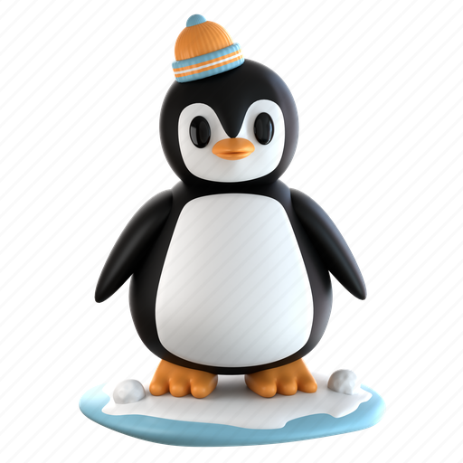 Penguin, animal, bird, cute animal 3D illustration - Download on Iconfinder