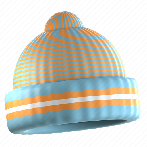 Winter, hat, fashion, clothing 3D illustration - Download on Iconfinder