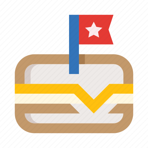 Hamburger, burger, bbq, flag, cheeseburger, fast food, celebration icon - Download on Iconfinder