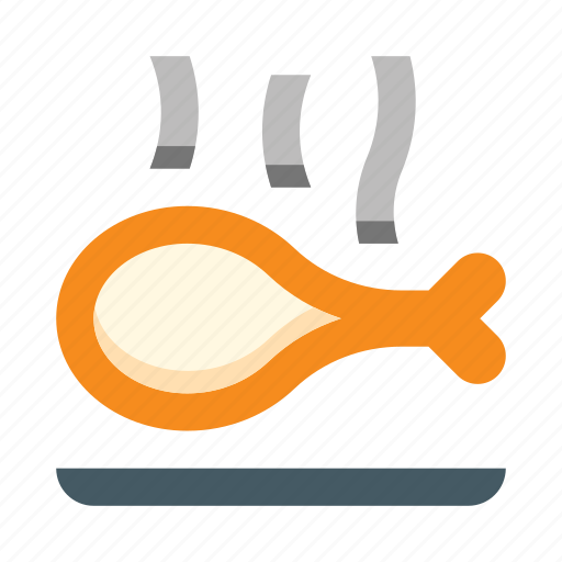 Chicken, hot, grilled, food, dish, fried, restaurant icon - Download on Iconfinder