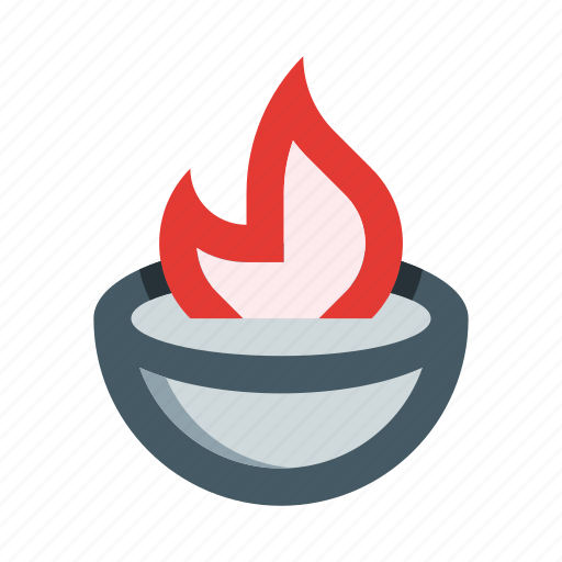 Fire, bowl, dish, hot, mexican, flame, food icon - Download on Iconfinder