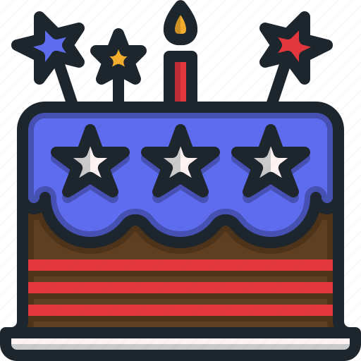 Cake, of, july, celebration, party, bakery icon - Download on Iconfinder