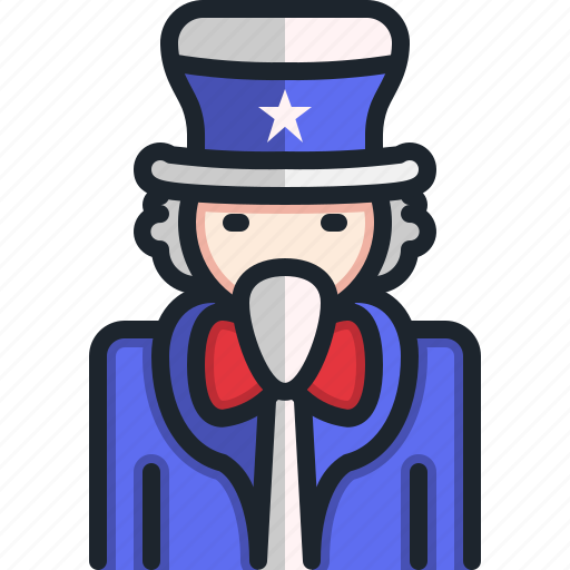 Uncle, sam, beard, usa, hats icon - Download on Iconfinder