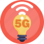 bulb, 5g, network, technology, connection, communication, internet 