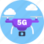drone, 5g, network, technology, connection, communication, internet 