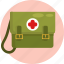 army, military, first aid, healthcare, bag 