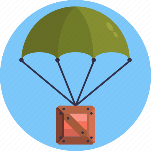 Army, military, parachute, box, delivery icon - Download on Iconfinder