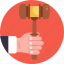 auction, gavel, justice, law, mallet 