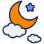 night, moon, weather, cloud, light, celebration, background, dark, forecast 