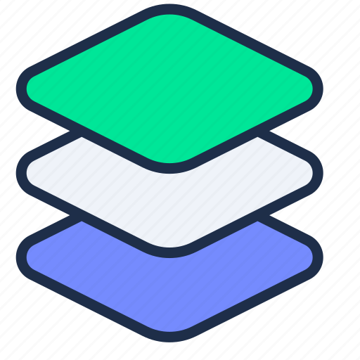 Layers, layer, stack, tool, arrange, document, file icon - Download on Iconfinder