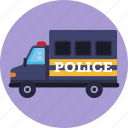 police, truck, transport, vehicle, automobile, auto 