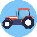 tractor, farm, vehicle, transport, car 