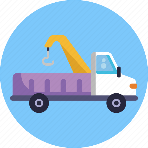 Tow truck, truck, transportation, vehicle, automobile icon - Download on Iconfinder