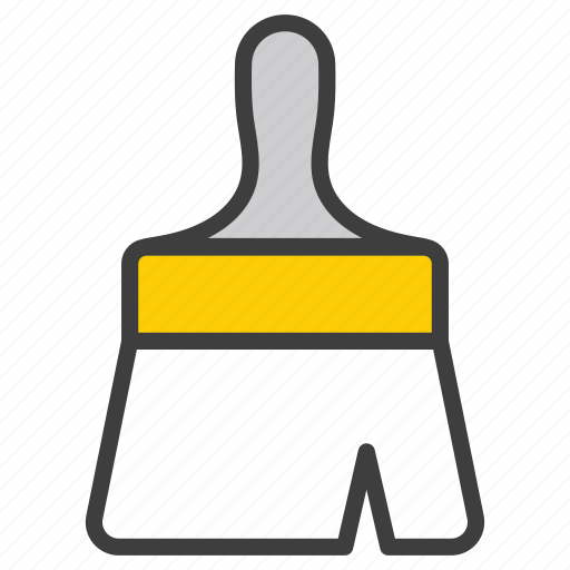 Brush, paint, painting, tool, art, drawing, construction icon - Download on Iconfinder