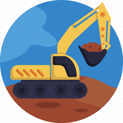 Construction, building, excavate, bulldozer icon - Download on Iconfinder