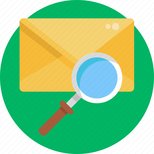 Email, envelope, mail, send, communication, message, search icon - Download on Iconfinder