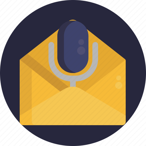 Email, audio, envelope, mail, send, communication, message icon - Download on Iconfinder