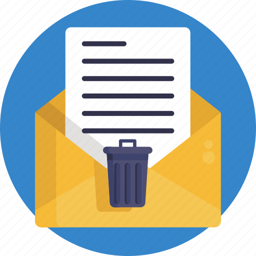 Email, delete, trash bin, envelope, mail, communication, message icon - Download on Iconfinder