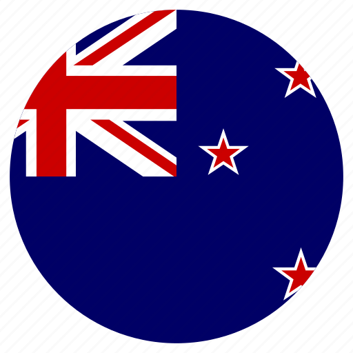 Circular, country, flag, new zealand, world icon - Download on Iconfinder