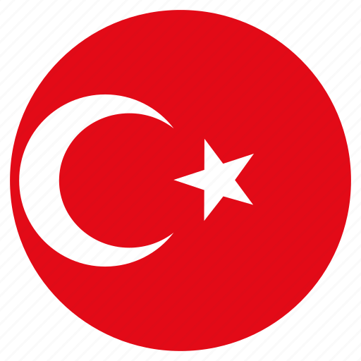 Circular, country, flag, turkey, world icon - Download on Iconfinder