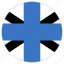 circular, country, estonia naval jack, flag, world 