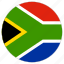 circle, country, flag, south africa 