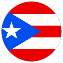 circle, country, flag, puerto rico