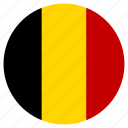 belgium, circle, country, flag