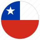 chile, circle, country, flag