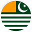 azad kashmir, circle, country, flag 