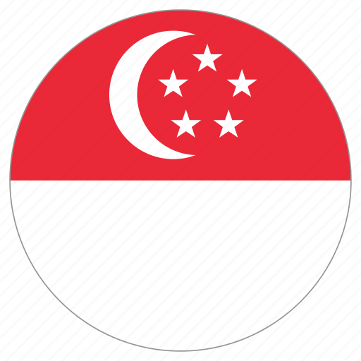 Circle, country, flag, singapore icon - Download on Iconfinder