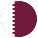 circle, country, flag, qatar