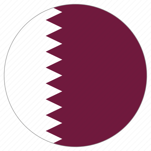 Circle, country, flag, qatar icon - Download on Iconfinder