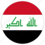 circle, country, flag, iraq 
