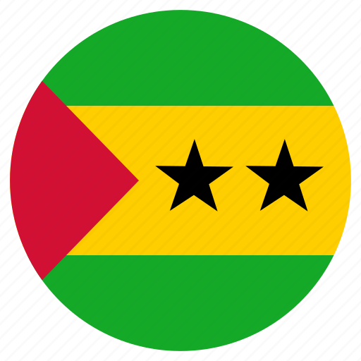 Circle, country, flag, sao tome, world icon - Download on Iconfinder