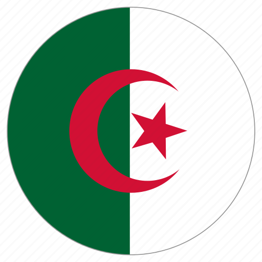 Algeria, circle, country, flag, world icon - Download on Iconfinder