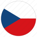 circle, country, czech republic, flag, world