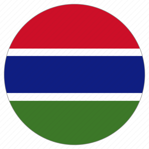 Circle, country, flag, gambia, world icon - Download on Iconfinder